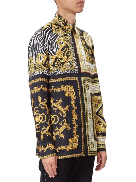 versace collection shirt sale|authentic versace shirt.